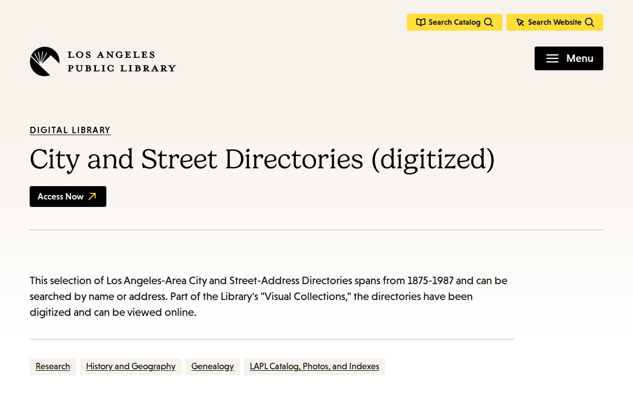Rosemead city directory digitized Los Angeles-area collection