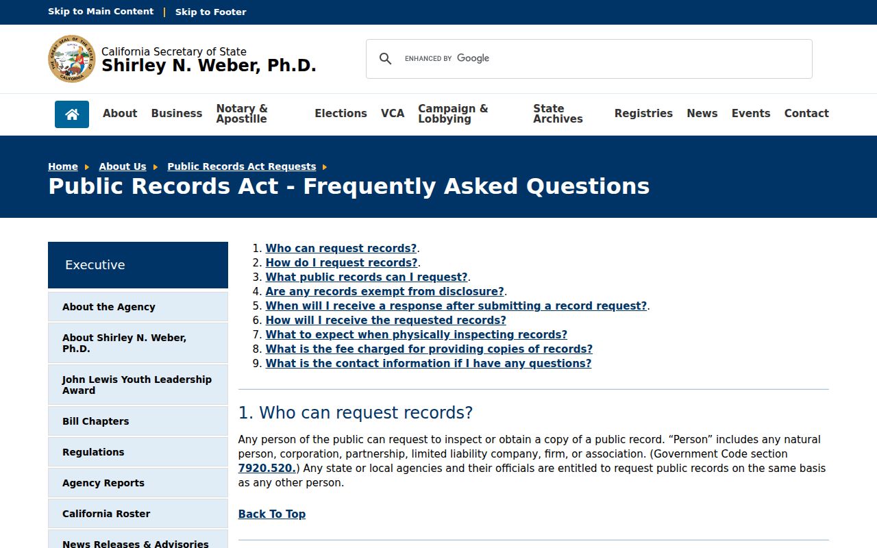 Rosemead neighbors California public records request guidance