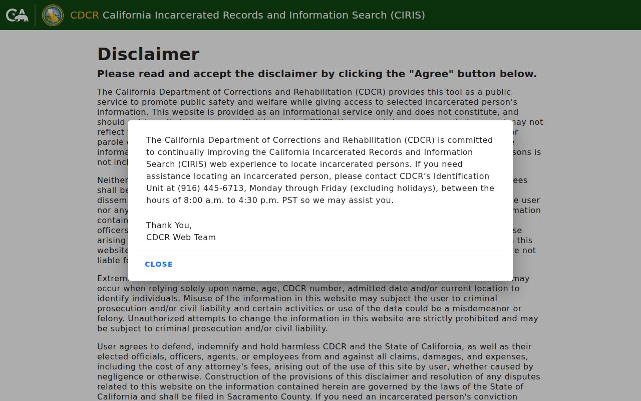Rosemead resident lookup California incarcerated records search