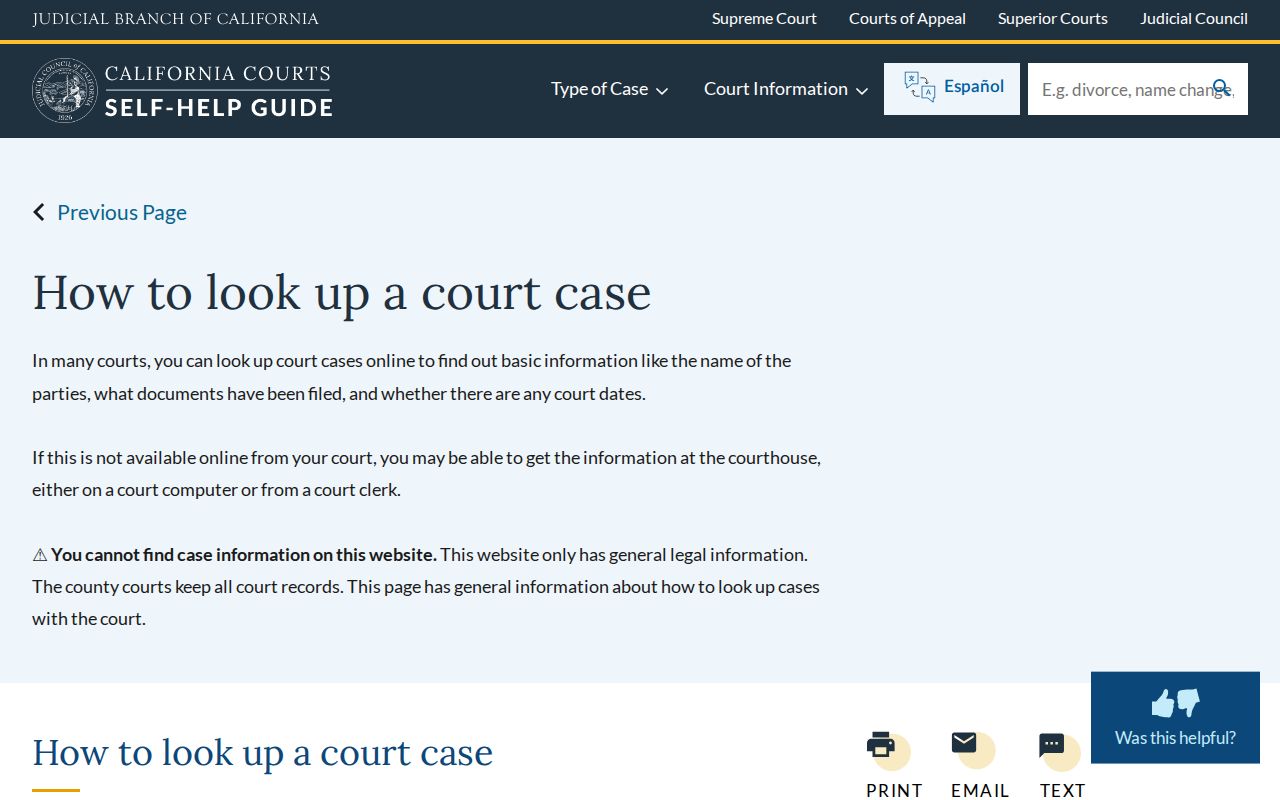 Rosemead resident lookup California court case guidance